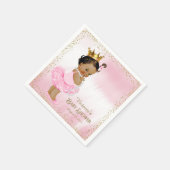 Etnische prinses babyshower papieren servetten (Hoek)