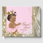 Etnische Prinses Ballerina Baby shower gastenboek (Voorkant)
