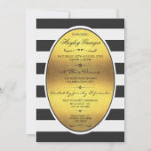 Etnische Prinses Ballerina Gouden Folie Strepen Kaart (Achterkant)