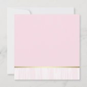 Etnische Prinses Ballerina Roze Goud Baby shower Kaart (Achterkant)