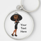 Etnische Prinses Diva Sleutelhanger (Voorkant)