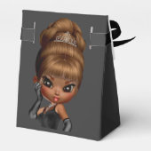 Etnische Prinses Diva Verjaardagsfeest Bedankdoosjes (Achterkant)