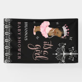 Etnische prinses Het is een meisje Baby shower ban Spandoek (Horizontaal)