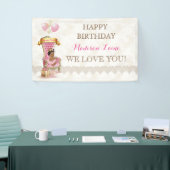 Etnische Prinses Koninklijke Troon Meisje Roze Gou Spandoek (Beurs)