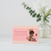 Etnische Prinses op Telefoon Chevrons Luierloof Informatiekaartje (Staand voorkant)