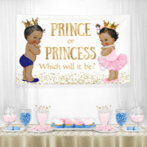 Etnische prinses prins geslacht onthulling baby sh
