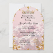 Etnische prinses roze Baby shower vervoer Kaart (Achterkant)