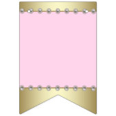 Etnische Prinses Roze Goud Baby shower Vlaggetjes (Tweede vlag)