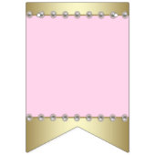 Etnische Prinses Roze Goud Baby shower Vlaggetjes (Derde vlag)