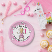 Etnische Prinses Schattige 1e Verjaardag Roze Part Papieren Bordje (Feest)