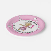 Etnische Prinses Schattige 1e Verjaardag Roze Part Papieren Bordje (Gekanteld)