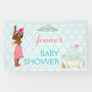 Etnische Prinses Tiara Badkuip Baby Meisje Aqua Ro Spandoek