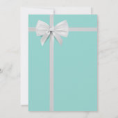 Etnische prinses Turquoise Blue Baby shower Kaart (Achterkant)