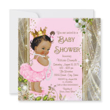 Etnische Prinses Tutu Roze Gouden Baby Shower