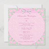 Etnische prinses, Unicorn & Castle Princess Party Kaart (Achterkant)