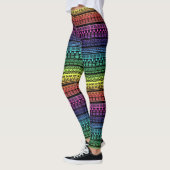 Etnische, regenboogversiering leggings (Links)
