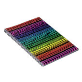 Etnische, regenboogversiering notitieboek (Rechterzijde)