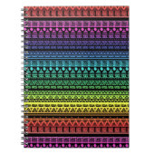Etnische, regenboogversiering notitieboek (Voorkant)