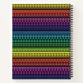 Etnische, regenboogversiering notitieboek (Achterkant)