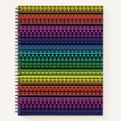Etnische, regenboogversiering notitieboek (Voorkant)