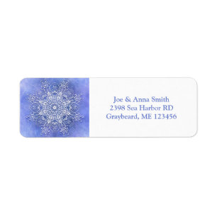 Etnische retro floral Mandala Etiket