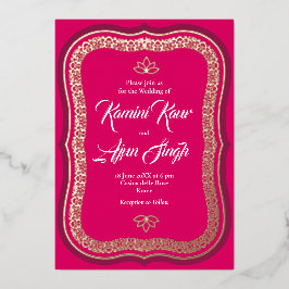 Etnische Rich Decor Folie Uitnodiging