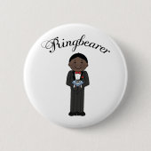 Etnische Ringbearer Wedding Button (Voorkant)