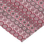 Etnische Rood- en Grijze Stippen Tafel Runner Korte Tafelloper (Hoek)