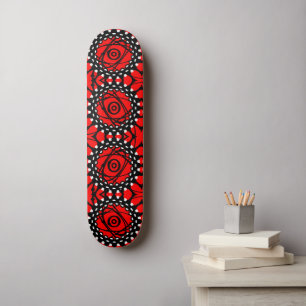 Etnische ruimte baan caleidoscoop J Rood Persoonlijk Skateboard