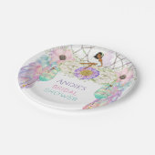 Etnische sprookjesvanger Boho draagt kristallen Papieren Bordje (Gekanteld)