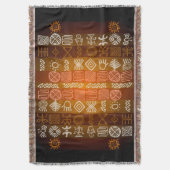 Etnische stam Afrikaanse afbeelding Deken (Voorkant Verticaal)