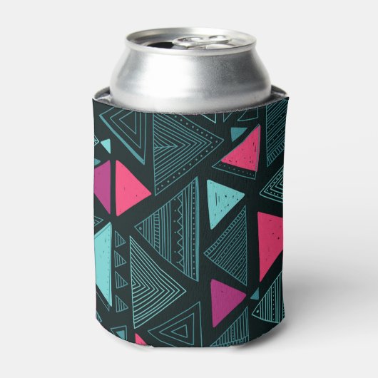 Etnische stam Boho: Doodle . Blikjeskoeler (Blikje Voorkant)