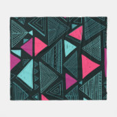 Etnische stam Boho: Doodle . Fleece Deken (Voorkant (Horizontaal))