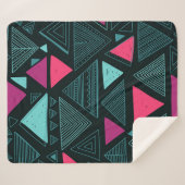 Etnische stam Boho: Doodle . Sherpa Deken (Voorkant (horizontaal))