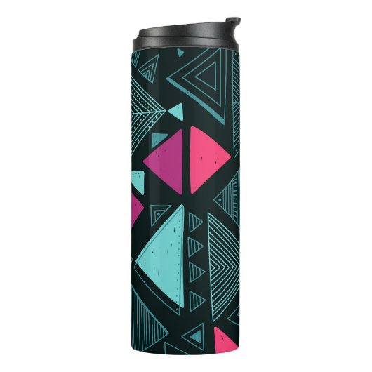 Etnische stam Boho: Doodle . Thermosbeker (Gedraaid links)