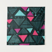 Etnische stam Boho: Doodle . Wandkleed (Voorkant (horizontaal))