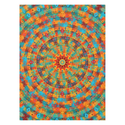 Etnische stam Mandala #1 Tafelkleed (Voorkant)