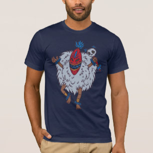 Etnische stamdanser met masker T-Shirt