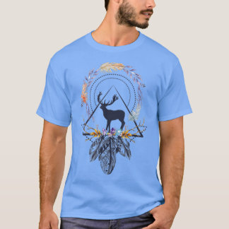 Etnische stamhoofden Boho Feather Native T-shirt