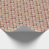 Etnische stamkunst, abstracte geometrie. cadeaupapier (Hoek)