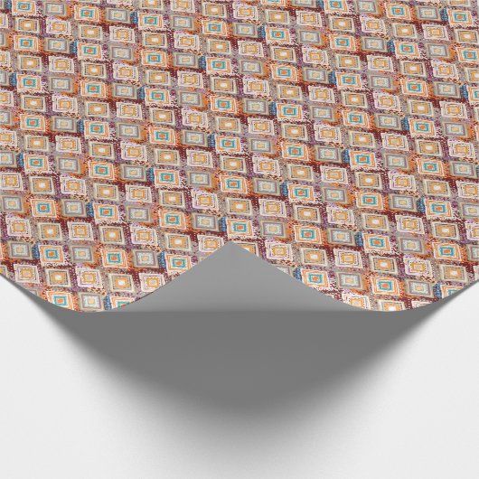 Etnische stamkunst, abstracte geometrie. cadeaupapier (Hoek)