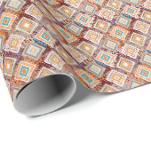 Etnische stamkunst, abstracte geometrie. cadeaupapier (Rol Hoek)