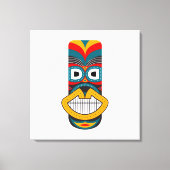 Etnische stammaskers canvas afdruk (Voorkant)
