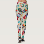 Etnische stammaskers leggings (Achterkant)
