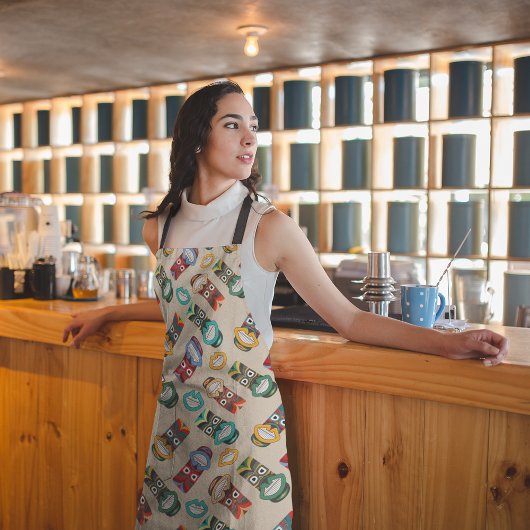 Etnische stammaskers schort