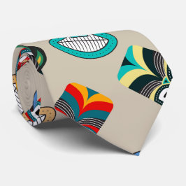 Etnische stammaskers stropdas