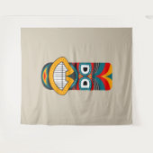 Etnische stammaskers wandkleed (Voorkant (horizontaal))