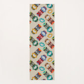 Etnische stammaskers yogamat (Voorkant)