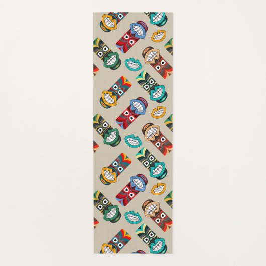 Etnische stammaskers yogamat (Voorkant)