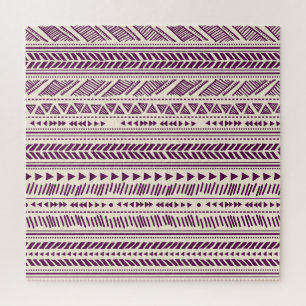 Etnische stammen: naadloos geometrisch patroon. legpuzzel